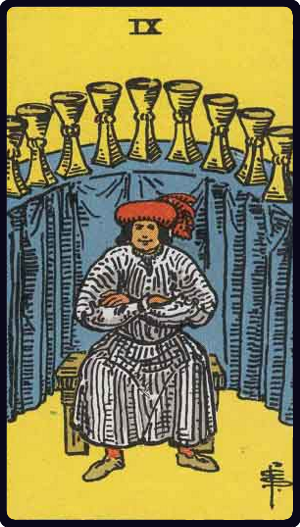 Nine of Cups Tarot Card