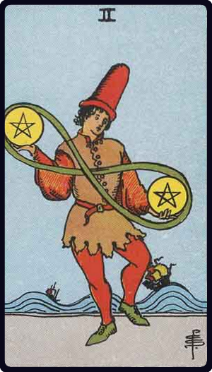 Two of Pentacles Tarot Card