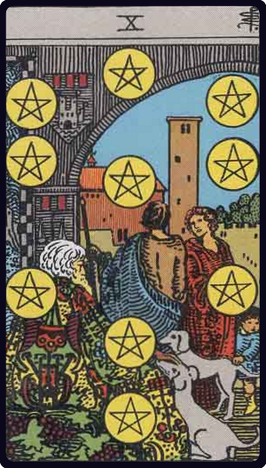 Ten of Pentacles Tarot Card