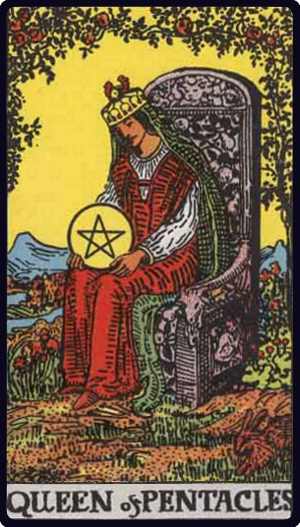 Queen of Pentacles Tarot Card