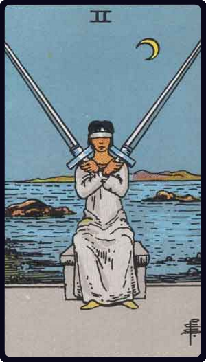 Two of Swords Tarot Card