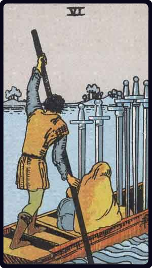 Six of Swords Tarot Card