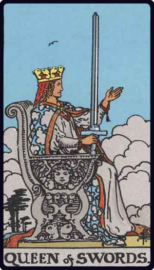 Queen of Swords Tarot Card