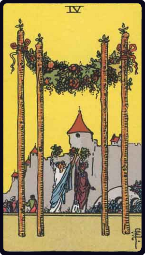 Four of Wands Tarot Card