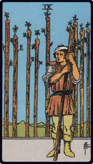 Nine of Wands Tarot Card