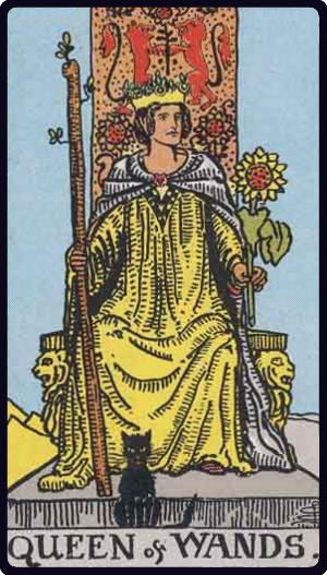 Queen of Wands Tarot Card